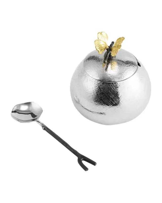Michael Aram Butterfly Ginkgo Pot with Spoon