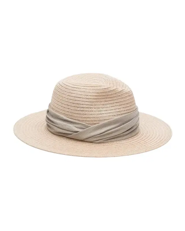Eugenia Kim Courtney Woven Fedora Hat w/ Scarf Band