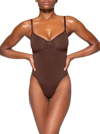 Skims Women's Seamless Sculpt Thong Bodysuit | Thumbnail 2 Skims Women's Seamless Sculpt Thong Bodysuit | Thumbnail 2