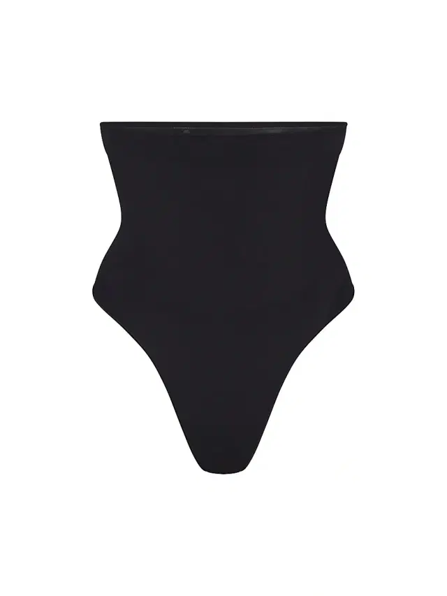 SKIMS Women's Seamless Sculpt High-Waisted Thong - Onyx