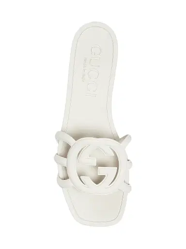 Gucci Women's Palma Rubber Slides - Mystic White - Size 5 Sandals | Thumbnail 4 Gucci Women's Palma Rubber Slides - Mystic White - Size 5 Sandals | Thumbnail 4