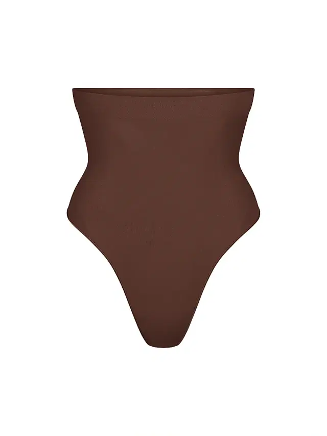 SKIMS Women's Seamless Sculpt High-Waisted Thong - Cocoa