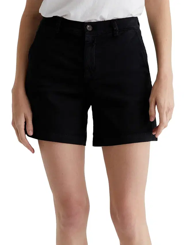 AG Jeans Women's Jude Stretch Denim Shorts - Sulfur Black