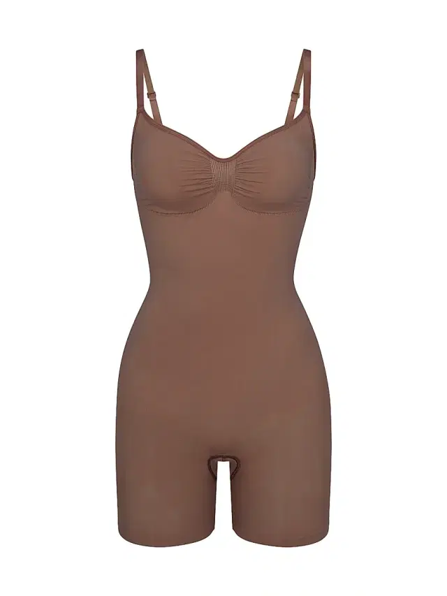 SKIMS Women's Seamless Sculpt Mid Thigh Bodysuit - Jasper