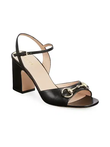 Gucci Women's Lady Horsebit 75MM Leather Sandals - Nero - Size 5 | Thumbnail 2 Gucci Women's Lady Horsebit 75MM Leather Sandals - Nero - Size 5 | Thumbnail 2