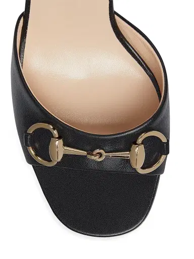 Gucci Women's Lady Horsebit 75MM Leather Sandals - Nero - Size 5 | Thumbnail 5 Gucci Women's Lady Horsebit 75MM Leather Sandals - Nero - Size 5 | Thumbnail 5
