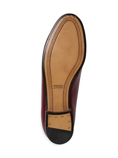 Gucci Women's Jordaan Horsebit Leather Loafers - Rosso Ancora - Size 5 | Thumbnail 6