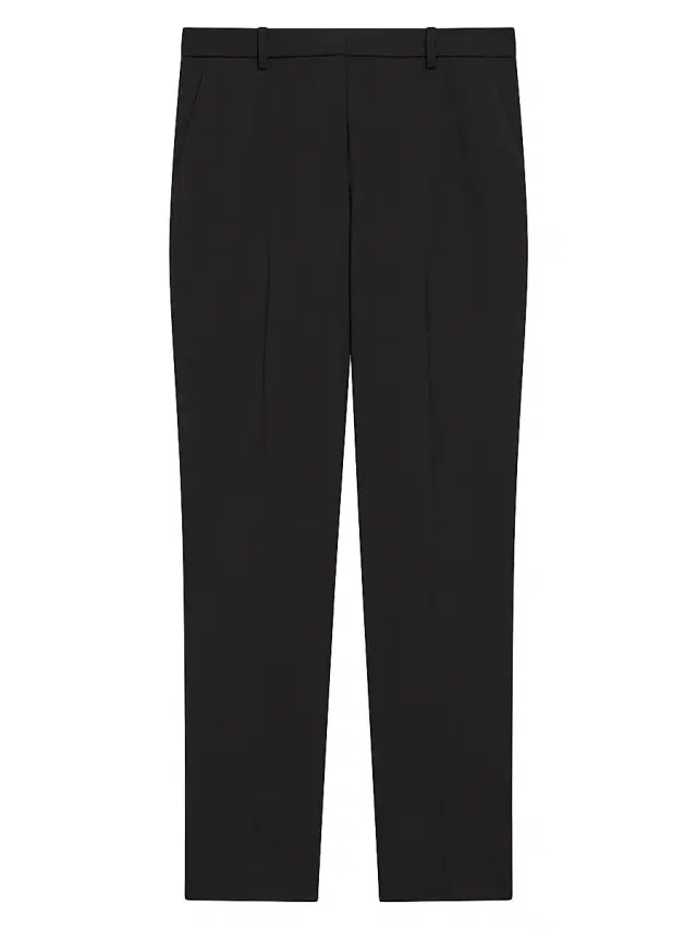 Theory Women's Treeca Classic Slim-Fit Trousers - Black