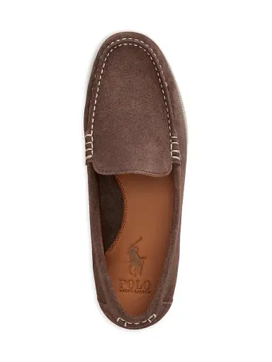 Polo Ralph Lauren Men's Merton Suede Loafers - Dark Brown - Size 9.5 | Thumbnail 4