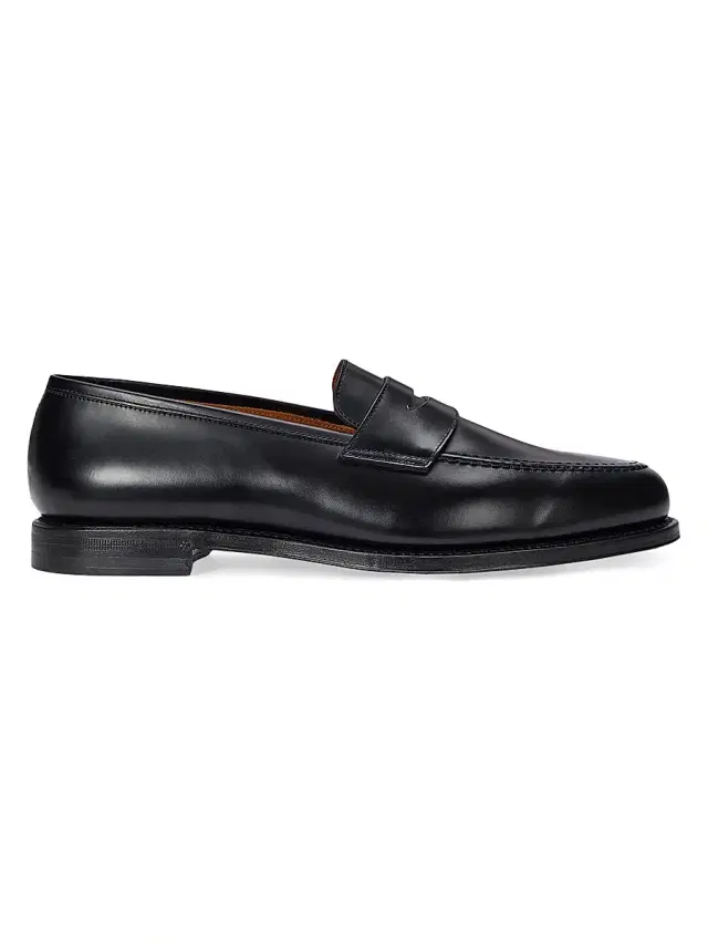 Polo Ralph Lauren Men's Maestra Leather Penny Loafers - Black