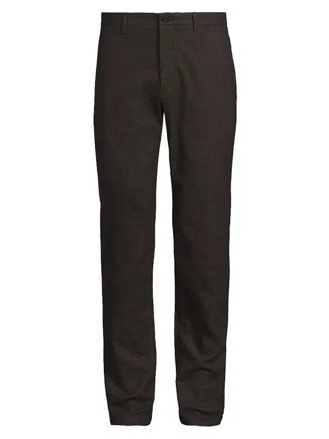 Theory Men's Zaine Twill Straight-Leg Pants - Brownwood Multi