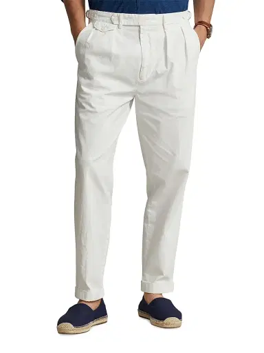 Polo Ralph Lauren Men's Featherweight Twill Tennis Flat-Front Pants | Thumbnail 1 Polo Ralph Lauren Men's Featherweight Twill Tennis Flat-Front Pants | Thumbnail 1