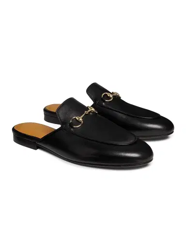 Gucci Women's Betis Leather Mules - Black - Size 12 | Thumbnail 2 Gucci Women's Betis Leather Mules - Black - Size 12 | Thumbnail 2