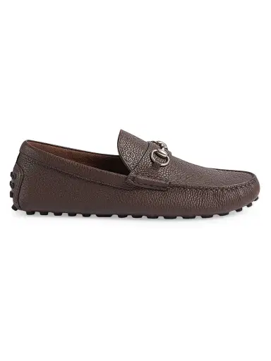 Gucci Men's Byorn Leather Driving Loafers | Thumbnail 1