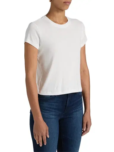 AG Jeans Women's Sadie Crewneck T-Shirt - Powder | Thumbnail 4