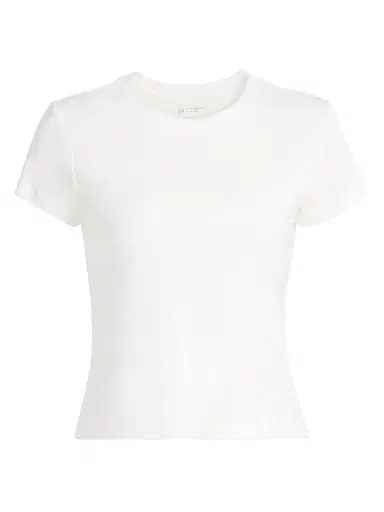 AG Jeans Women's Sadie Crewneck T-Shirt - Powder | Thumbnail 1