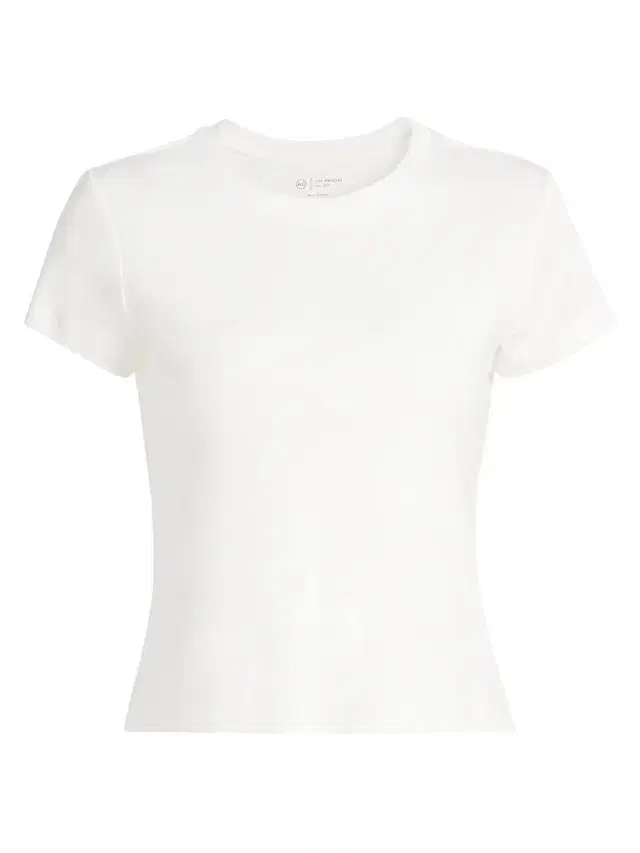 AG Jeans Women's Sadie Crewneck T-Shirt - Powder