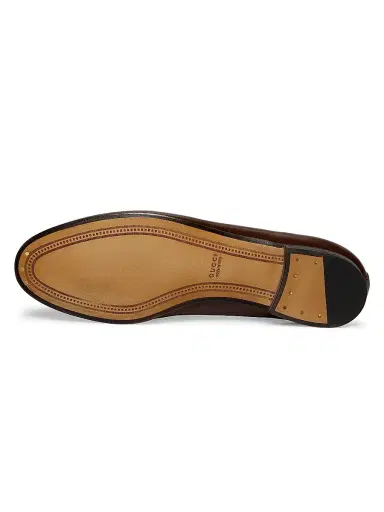 Gucci Women's Jordaan Horsebit Leather Loafers - Sweet Chestnut | Thumbnail 6