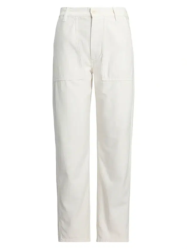 Polo Ralph Lauren Women's Ricky Sateen Straight-Leg Pants - Ecru