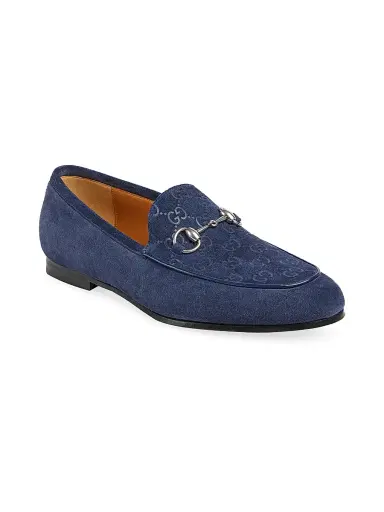 Gucci Men's Jordy Leather Loafers - Blue - Size 13 | Thumbnail 2 Gucci Men's Jordy Leather Loafers - Blue - Size 13 | Thumbnail 2