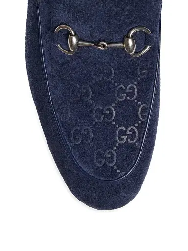 Gucci Men's Jordy Leather Loafers - Blue - Size 13 | Thumbnail 4 Gucci Men's Jordy Leather Loafers - Blue - Size 13 | Thumbnail 4