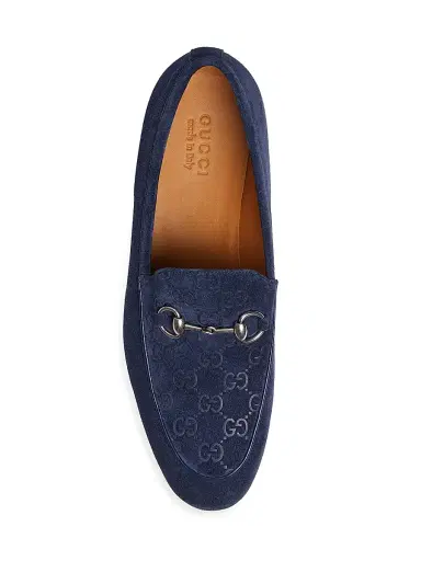 Gucci Men's Jordy Leather Loafers - Blue - Size 13 | Thumbnail 5 Gucci Men's Jordy Leather Loafers - Blue - Size 13 | Thumbnail 5