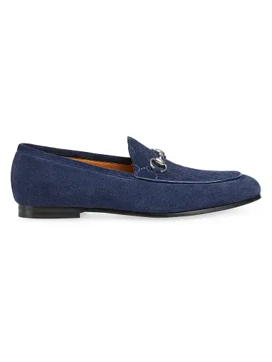 Gucci Men's Jordy Leather Loafers - Blue - Size 13 | Thumbnail 1 Gucci Men's Jordy Leather Loafers - Blue - Size 13 | Thumbnail 1