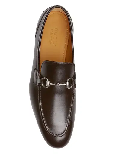 Gucci Men's Jordaan Horsebit Leather Loafers - Dark Brown - Size 7 | Thumbnail 4 Gucci Men's Jordaan Horsebit Leather Loafers - Dark Brown - Size 7 | Thumbnail 4