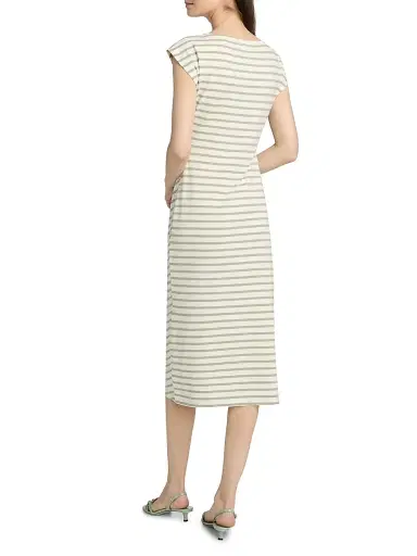 AG Jeans Women's Aja Striped Cotton-Blend Midi-T-Shirt Dress - Powder Spruce Green - Size XS | Thumbnail 5 AG Jeans Women's Aja Striped Cotton-Blend Midi-T-Shirt Dress - Powder Spruce Green - Size XS | Thumbnail 5