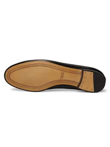 Gucci Women's Jordaan Horsebit Leather Loafers - Black - Size 5.5 | Thumbnail 6