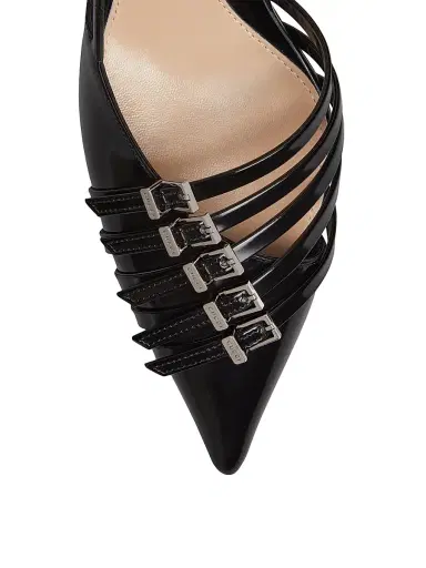 Gucci Women's Seraphine 75MM Leather Slingback Pumps - Nero - Size 5 | Thumbnail 4 Gucci Women's Seraphine 75MM Leather Slingback Pumps - Nero - Size 5 | Thumbnail 4