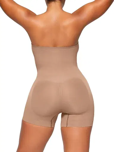 Skims Women's Seamless Sculpt Strapless Shortie Bodysuit | Thumbnail 4