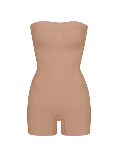 Skims Women's Seamless Sculpt Strapless Shortie Bodysuit | Thumbnail 1