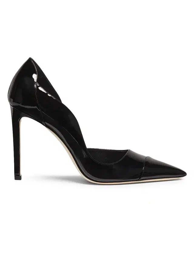 Jimmy Choo Women's Brigitte 100MM Patent Leather Pumps - Black