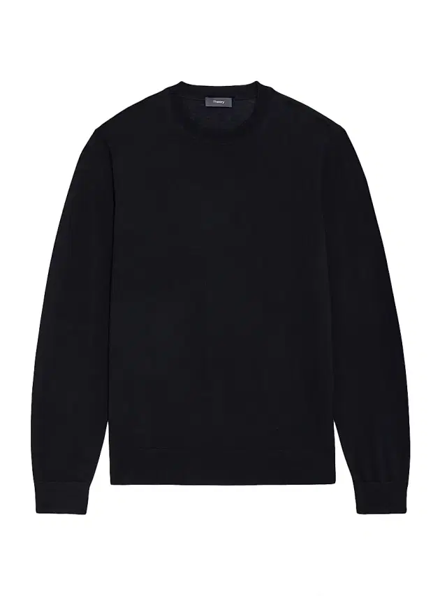 Theory Men's Wool Crewneck Sweater - Black