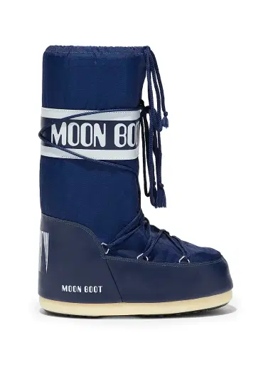 Moon Boot Little Kid's Icon Padded Nylon Boots - Blue - Size 10.5 (Child) | Thumbnail 1