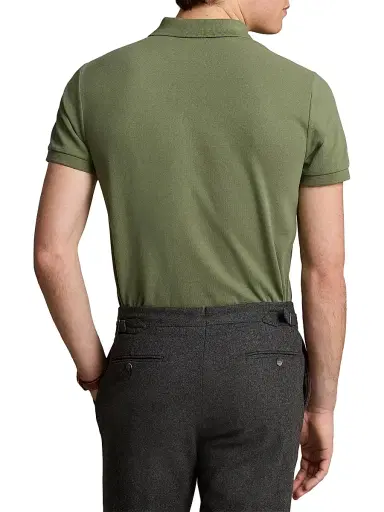 Polo Ralph Lauren Men's Basic Custom Slim-Fit Mesh Polo Shirt - Garden Trail - Size XXL | Thumbnail 4