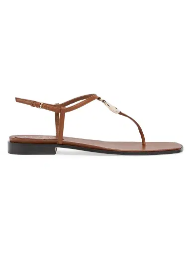 Gucci Women's New Marmont Leather T-Strap Sandals - Light Brown - Size 7 | Thumbnail 1 Gucci Women's New Marmont Leather T-Strap Sandals - Light Brown - Size 7 | Thumbnail 1