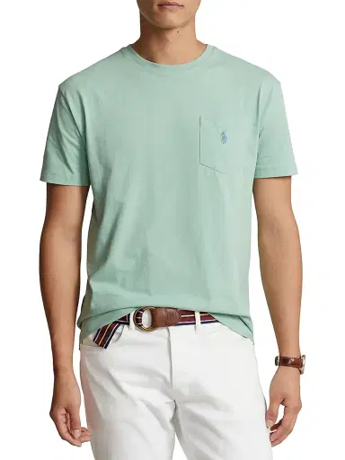 Polo Ralph Lauren Men's Logo Short-Sleeve T-Shirt - Celadon - Size XL | Thumbnail 3