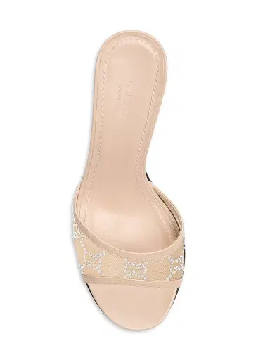 Gucci Women's Erin 85MM GG Crystal Mesh Sandals | Thumbnail 4 Gucci Women's Erin 85MM GG Crystal Mesh Sandals | Thumbnail 4