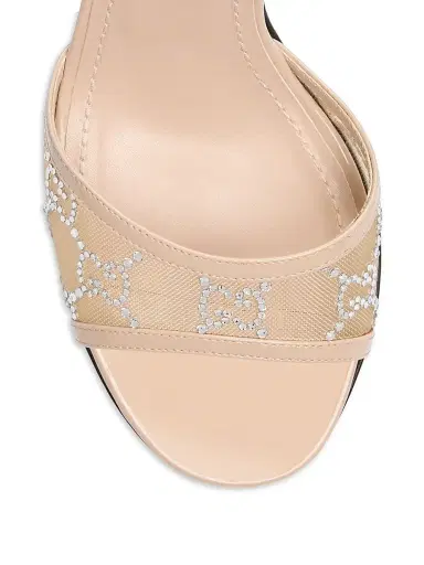 Gucci Women's Erin 85MM GG Crystal Mesh Sandals | Thumbnail 5 Gucci Women's Erin 85MM GG Crystal Mesh Sandals | Thumbnail 5