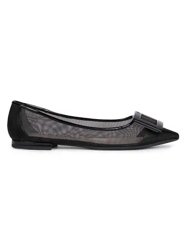 Roger Vivier Women's Gommettine Net Ballerina Flats | Thumbnail 1 Roger Vivier Women's Gommettine Net Ballerina Flats | Thumbnail 1