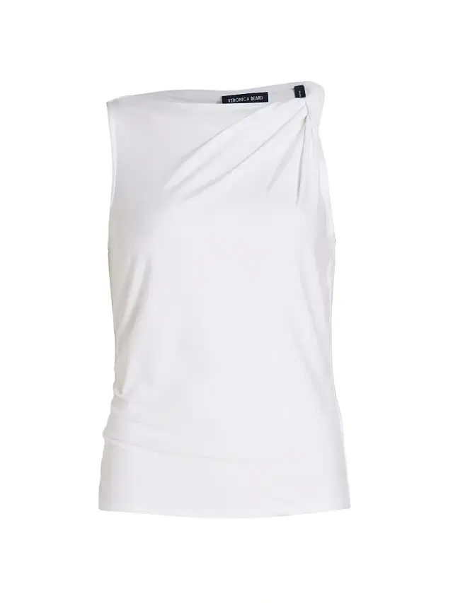 Veronica Beard Women's Otessa Gathered Top - White