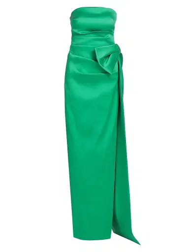 Teri Jon by Rickie Freeman Women's Strapless Bow Gown | Thumbnail 1 Teri Jon by Rickie Freeman Women's Strapless Bow Gown | Thumbnail 1