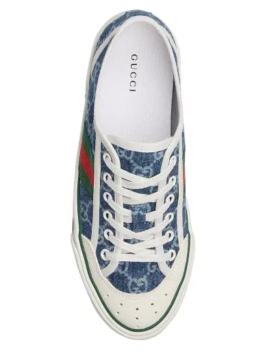 Gucci Women's Tennis 1977 Denim Low-Top Sneakers - Medium Blue | Thumbnail 5 Gucci Women's Tennis 1977 Denim Low-Top Sneakers - Medium Blue | Thumbnail 5