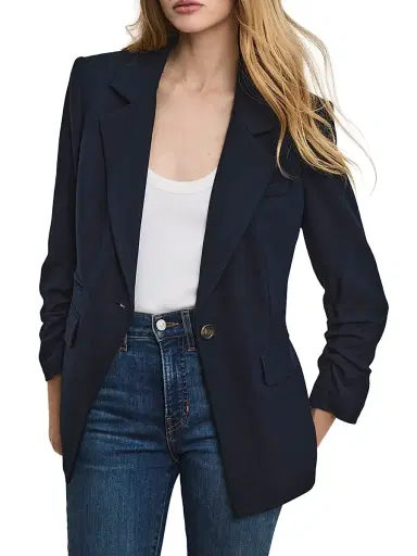 Veronica Beard Women's Battista Dickey Notch Lapel Jacket - Navy - Size 4 | Thumbnail 3 Veronica Beard Women's Battista Dickey Notch Lapel Jacket - Navy - Size 4 | Thumbnail 3