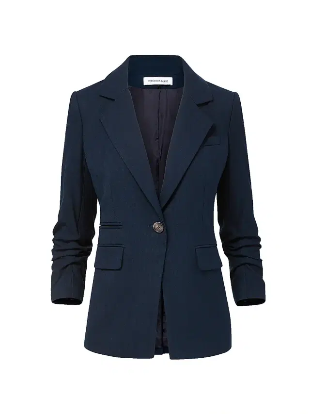 Veronica Beard Women's Battista Dickey Notch Lapel Jacket - Navy