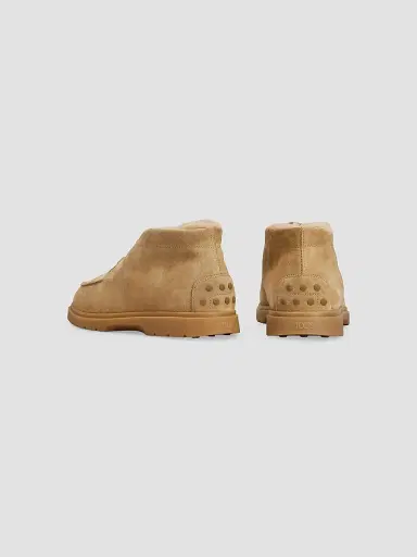 Tod's Men's Suede Desert Chukka Boots - Light Beige | Thumbnail 3