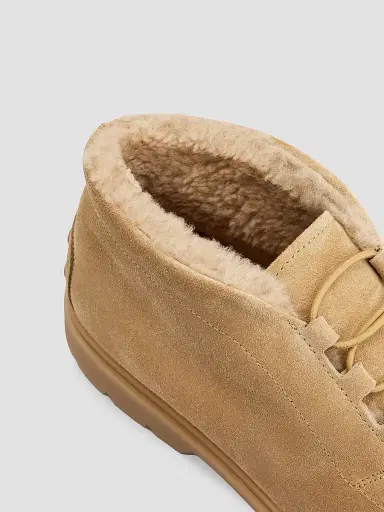 Tod's Men's Suede Desert Chukka Boots - Light Beige | Thumbnail 5