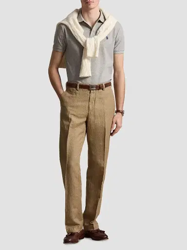 Polo Ralph Lauren Men's Stretch-Cotton Blend Custom Slim-Fit Polo Shirt - Andover Heather - Size XXL | Thumbnail 2 Polo Ralph Lauren Men's Stretch-Cotton Blend Custom Slim-Fit Polo Shirt - Andover Heather - Size XXL | Thumbnail 2